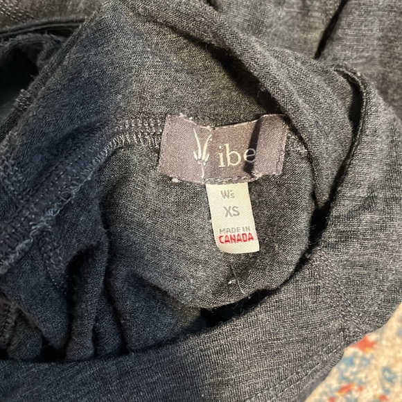 Ibex 100% merino wool grey long-sleeved hoodie sweater - Picture 8 of 9